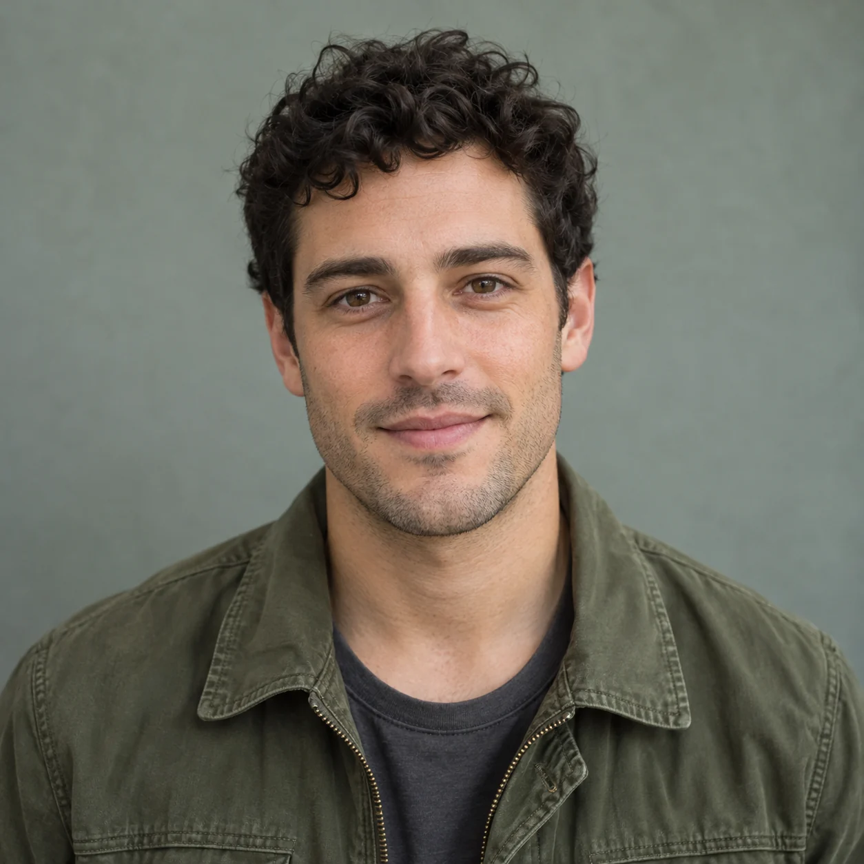 Image 2 reference: fictional male partner in a green jacket